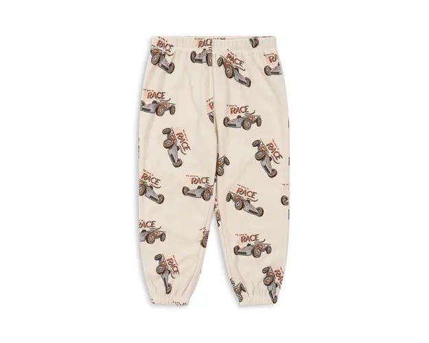 Konges Sløjd pantaloni de trening pentru copii ITTY SWEAT PANTS GOTS culoarea bej, modelator, KS101539