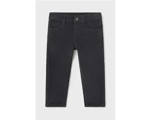 Mayoral pantaloni de bumbac pentru copii sztruks slim fit basi culoarea gri, neted, 502