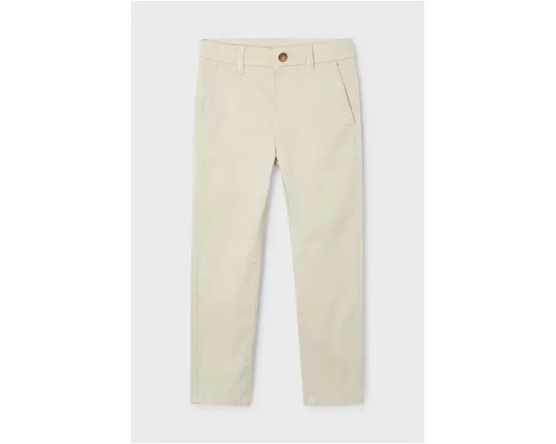 Mayoral pantaloni de bumbac pentru copii culoarea bej, neted, 513