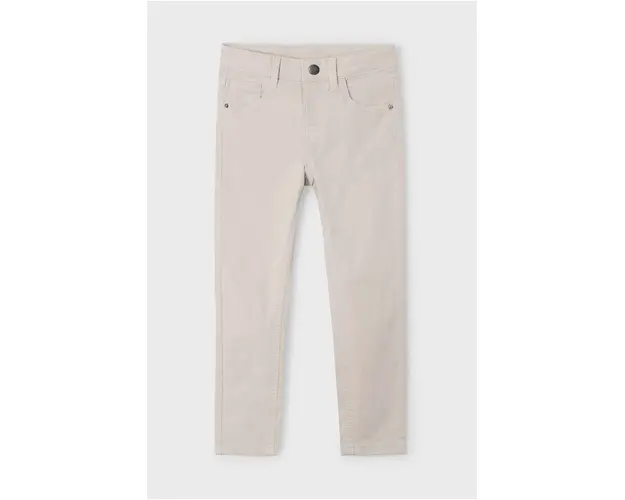 Mayoral pantaloni copii slim fit basic culoarea bej, neted, 517