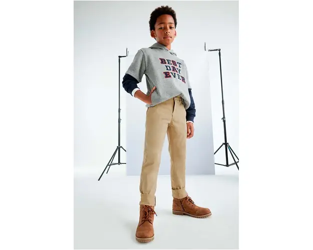 Mayoral pantaloni copii culoarea bej, neted, 530