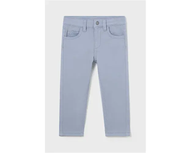 Mayoral pantaloni de bumbac pentru copii slim fit basic neted, 563