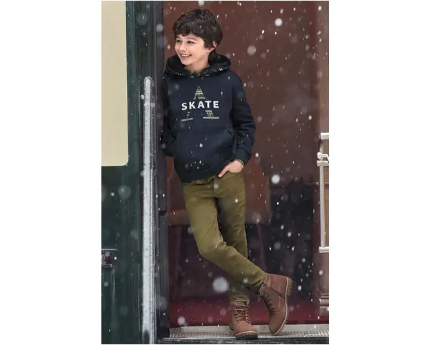 Mayoral pantaloni copii slim fit basic culoarea verde, neted, 582