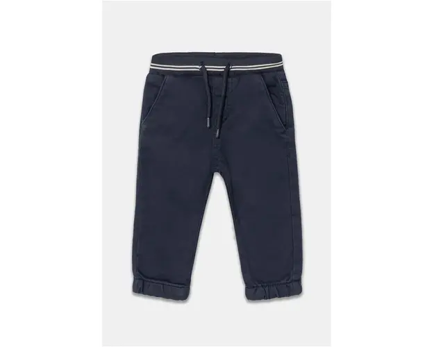 Mayoral pantaloni bebe jogger serża soft culoarea albastru marin, neted, 2536