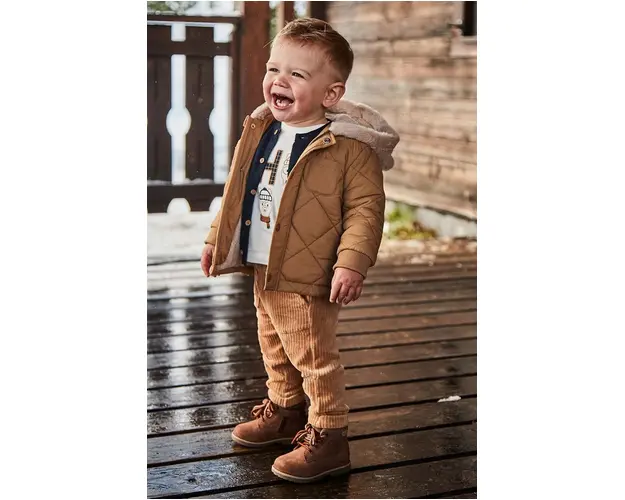 Mayoral pantaloni copii culoarea maro, neted, 2542