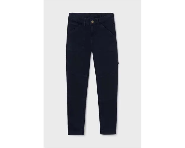 Mayoral pantaloni copii worker culoarea albastru marin, neted, 7535