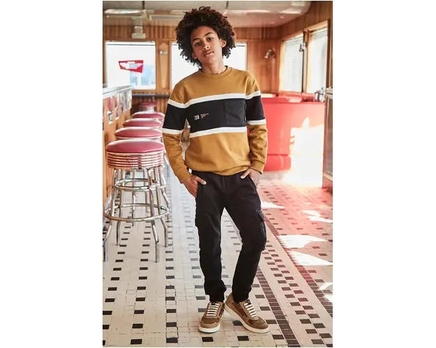 Mayoral pantaloni de trening pentru copii culoarea negru, neted, 7536