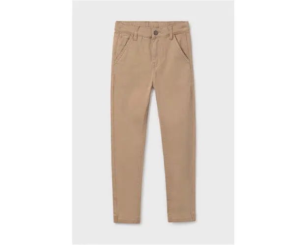 Mayoral pantaloni copii joggery culoarea bej, neted, 7540