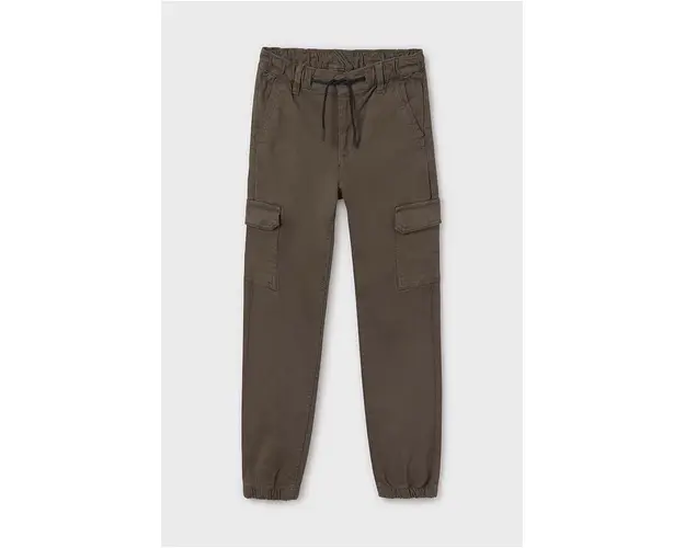 Mayoral pantaloni copii cargo broken culoarea bej, neted, 7541