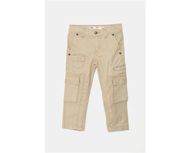 Levi's pantaloni copii REGULAR TAPER CARGO culoarea bej, neted, 8EL222