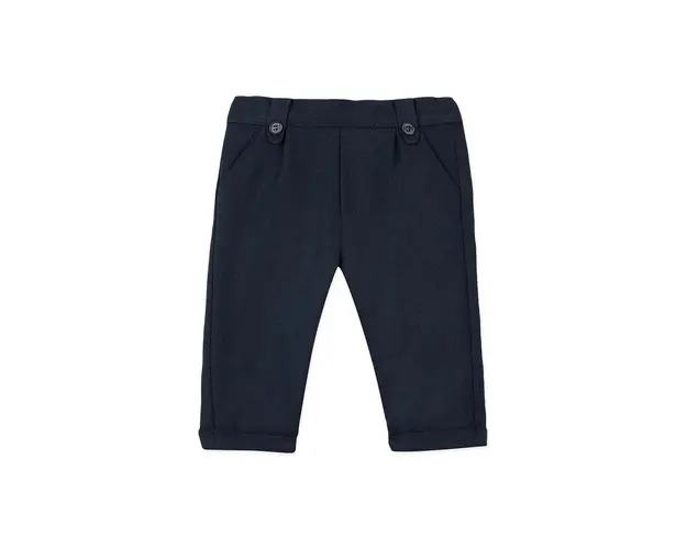 Tartine et Chocolat pantaloni copii culoarea albastru marin, neted, TZ22041