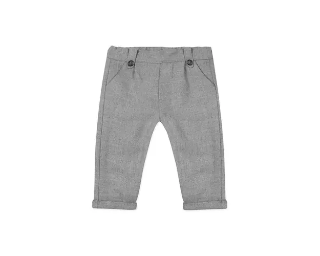 Tartine et Chocolat pantaloni copii culoarea gri, neted, TZ22041