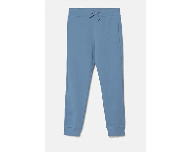 United Colors of Benetton pantaloni de trening din bumbac pentru copii neted, 3J68CF01P