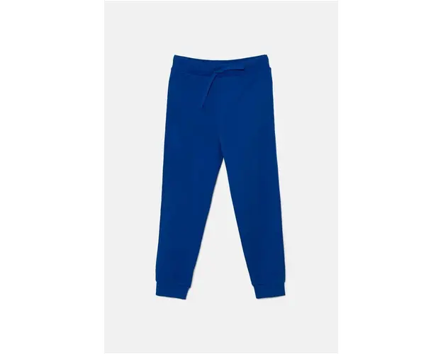 United Colors of Benetton pantaloni de trening din bumbac pentru copii neted, 3J68CF01P