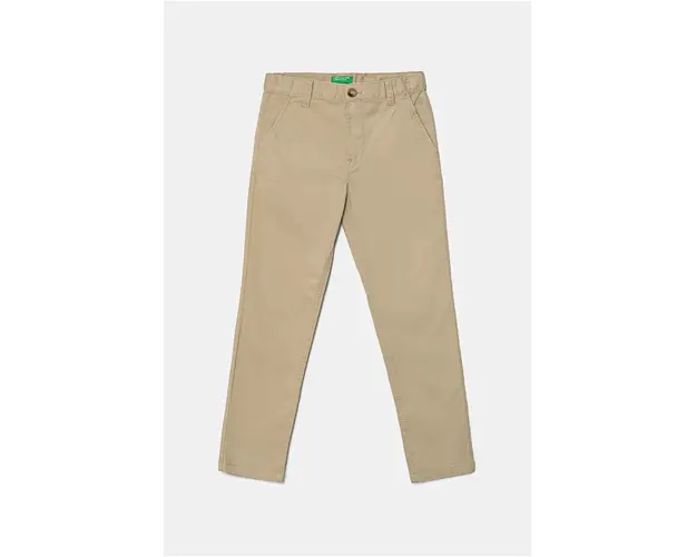 United Colors of Benetton pantaloni copii culoarea bej, neted, 4HM6CF011