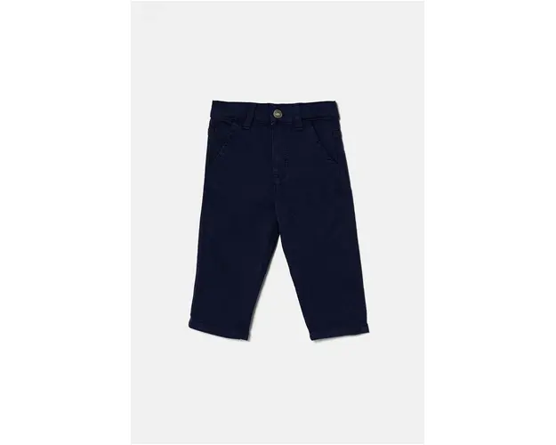 United Colors of Benetton pantaloni copii culoarea albastru marin, neted, 41HQGE023