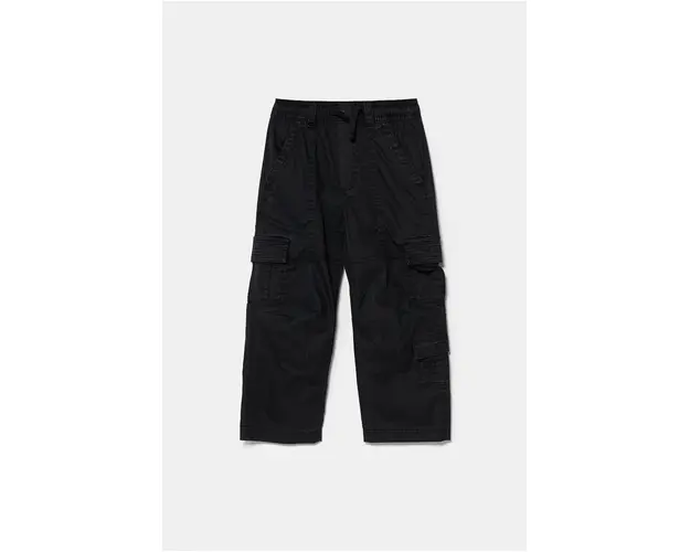 Abercrombie & Fitch pantaloni copii culoarea negru, neted, KI230-4019