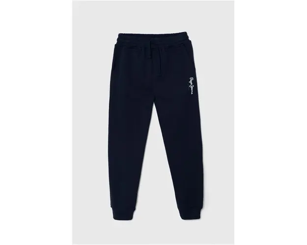 Pepe Jeans pantaloni de trening pentru copii NEW LAMONTY JOGG culoarea albastru marin, cu imprimeu, PB210712