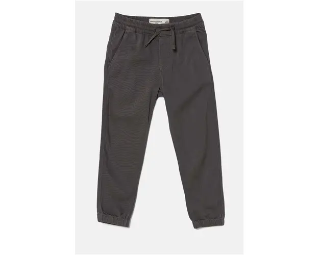 Abercrombie & Fitch pantaloni copii culoarea gri, neted, KI230-4018
