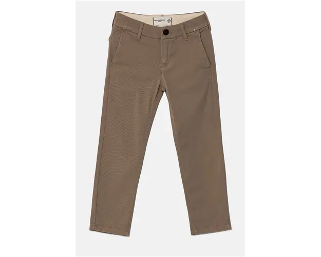 Abercrombie & Fitch pantaloni copii culoarea maro, neted, KI230-4021