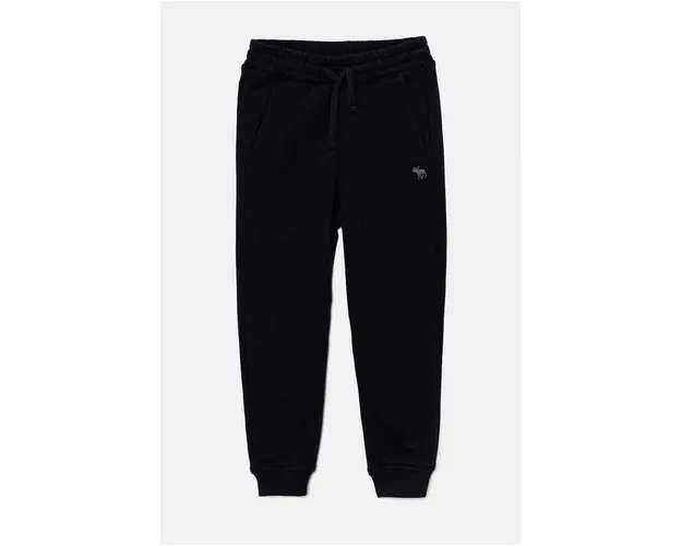 Abercrombie & Fitch pantaloni de trening pentru copii culoarea albastru marin, neted, KI234-4057