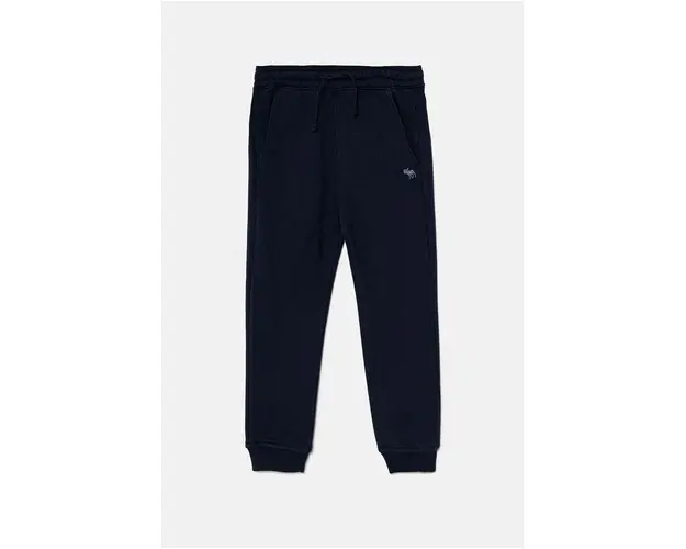 Abercrombie & Fitch pantaloni de trening pentru copii culoarea albastru marin, neted, KI234-4057