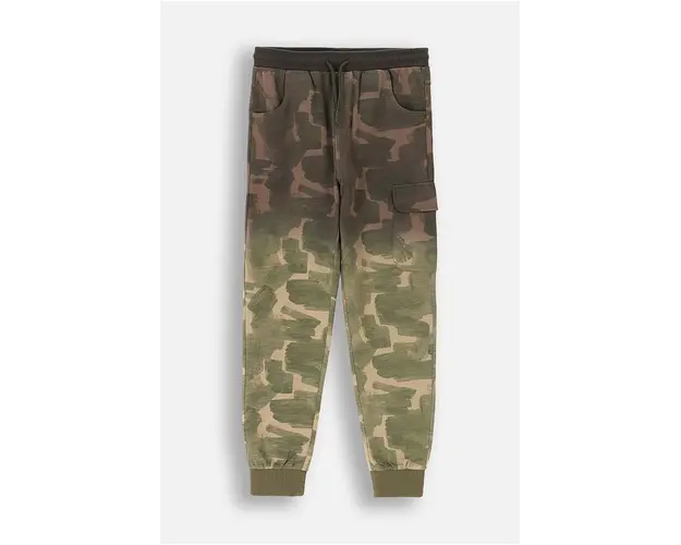 Coccodrillo pantaloni de trening din bumbac pentru copii culoarea verde, modelator, EVERYDAY BOY