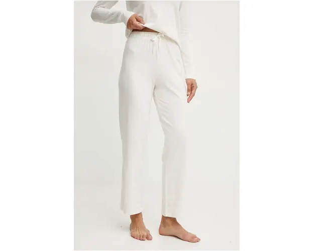 BOSS pantaloni de lounge culoarea bej, neted, 50520148