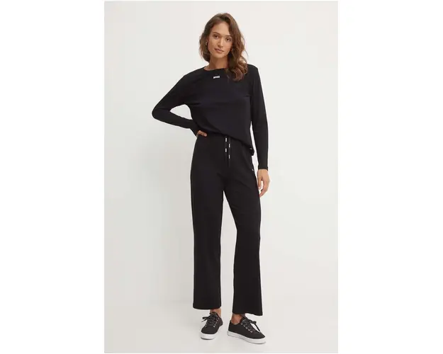 BOSS pantaloni de lounge culoarea negru, neted, 50520148
