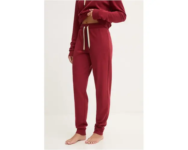 BOSS pantaloni de trening culoarea bordo, neted, 50524759
