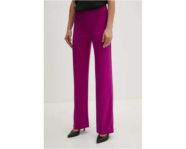 Joseph Ribkoff pantaloni femei, culoarea violet, drept, high waist, 153088F24