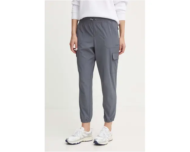 Dkny pantaloni de trening culoarea gri, neted, DP4P3469