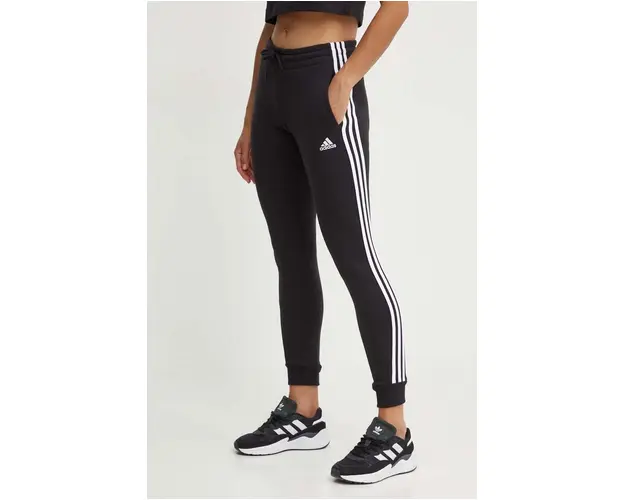 adidas pantaloni de trening Essentials culoarea negru, cu imprimeu, HZ5753