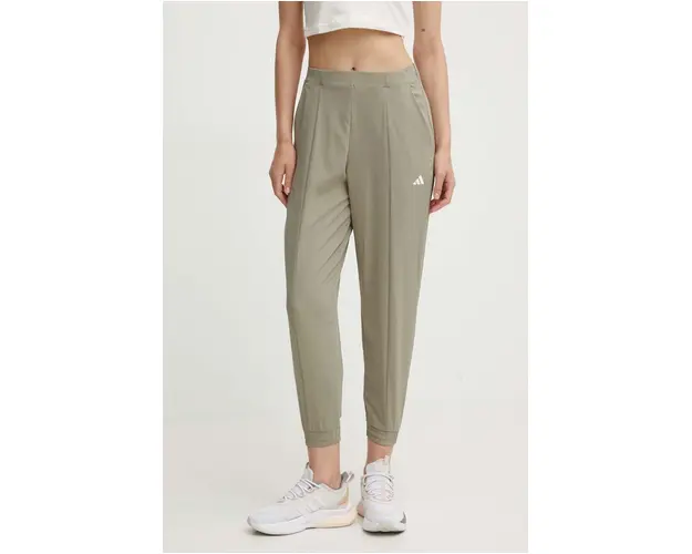 adidas Performance pantaloni de antrenament Train Essentials culoarea verde, neted, IX1032