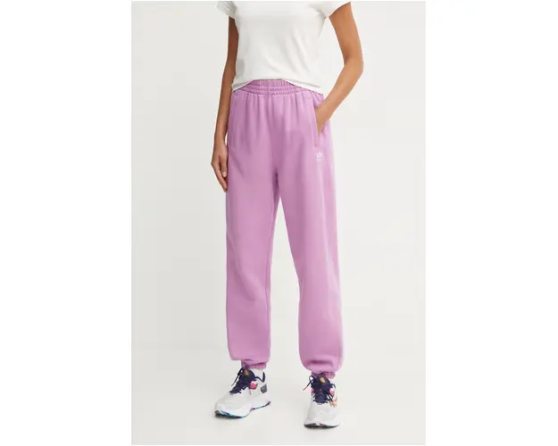 adidas Originals pantaloni de trening culoarea roz, neted, IY9642