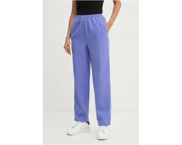 American Vintage pantaloni de trening culoarea violet, neted, DAK10AH24