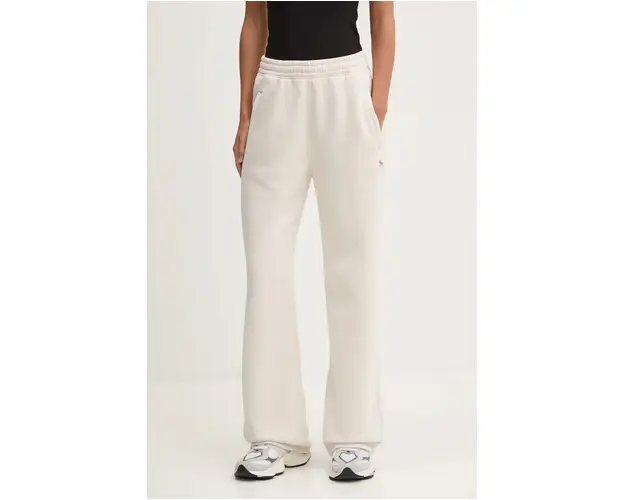 Abercrombie & Fitch pantaloni de trening culoarea bej, neted, KI147-4060