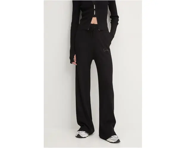Karl Kani pantaloni de trening culoarea negru, neted, 61030022