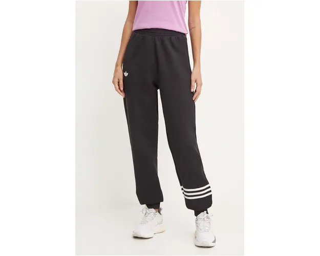 adidas Originals pantaloni de trening Neuclassics culoarea negru, cu imprimeu, IW5605