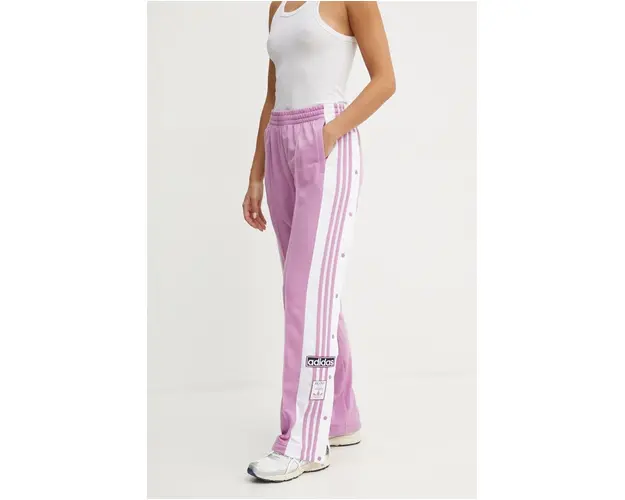 adidas Originals pantaloni de trening Adibreak Pant culoarea violet, modelator, IY2129
