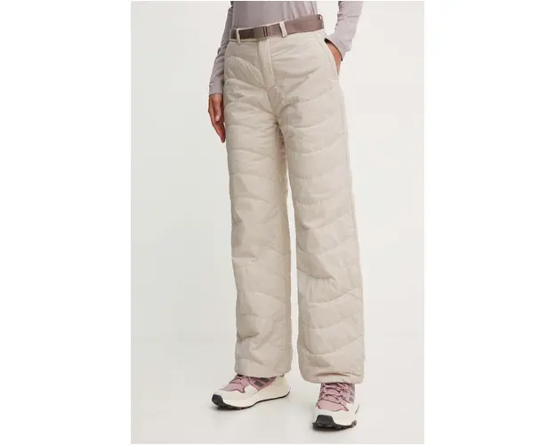 Columbia pantaloni de exterior Wallowa Insulated culoarea bej, 2090971