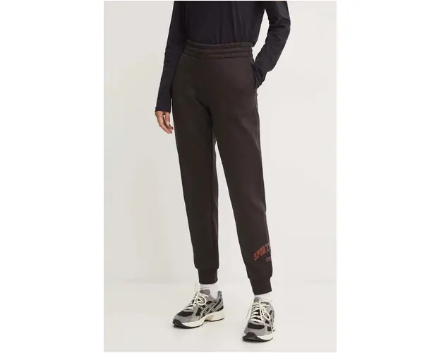 Puma pantaloni femei, culoarea negru, neted, 682989