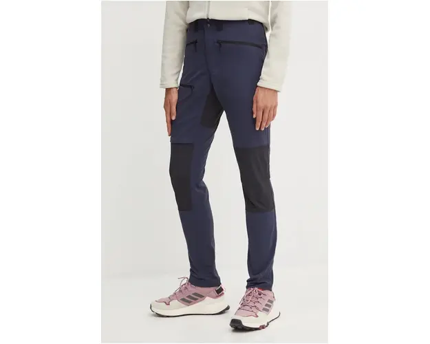 Haglöfs pantaloni de exterior Mid Slim culoarea albastru marin, 607252