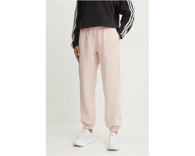 adidas pantaloni All SZN femei, culoarea roz, neted, IY6777