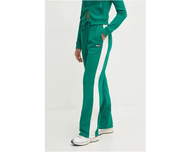 Ellesse pantaloni de trening SCHMITTEN culoarea verde, modelator, SGX20913