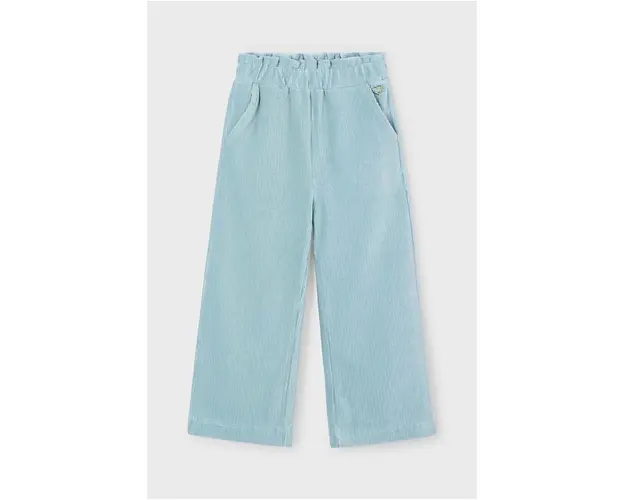 Mayoral pantaloni din catifea pentru copii culoarea turcoaz, neted, 4544