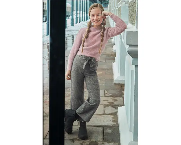 Mayoral pantaloni copii culoarea negru, modelator, 7552