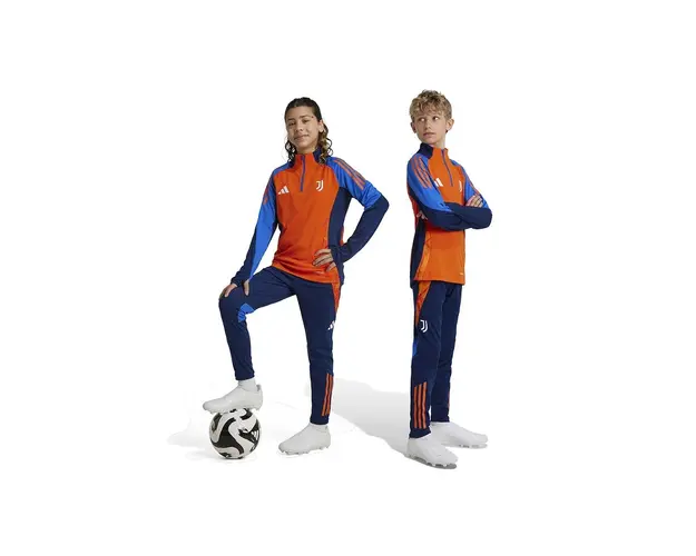 adidas Performance pantaloni de trening pentru copii JUVE TR PNTY culoarea albastru marin, modelator, IS5818