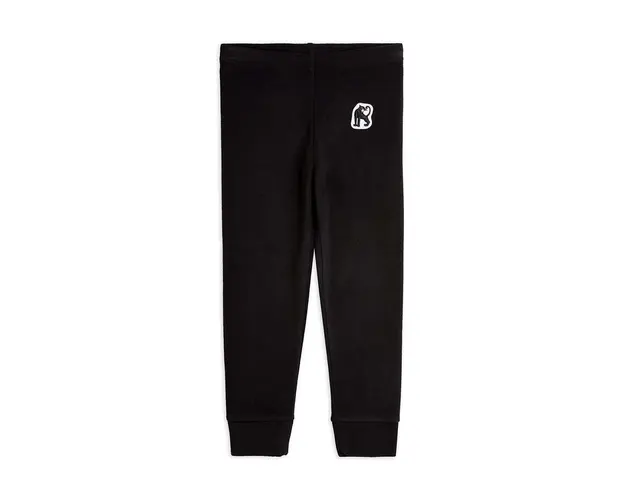 Mini Rodini pantaloni de trening pentru copii culoarea negru, cu imprimeu, 1100012299