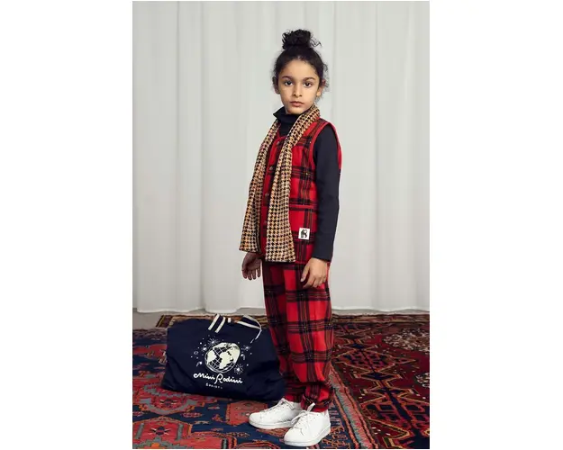 Mini Rodini pantaloni de trening pentru copii culoarea rosu, modelator, 2471013842